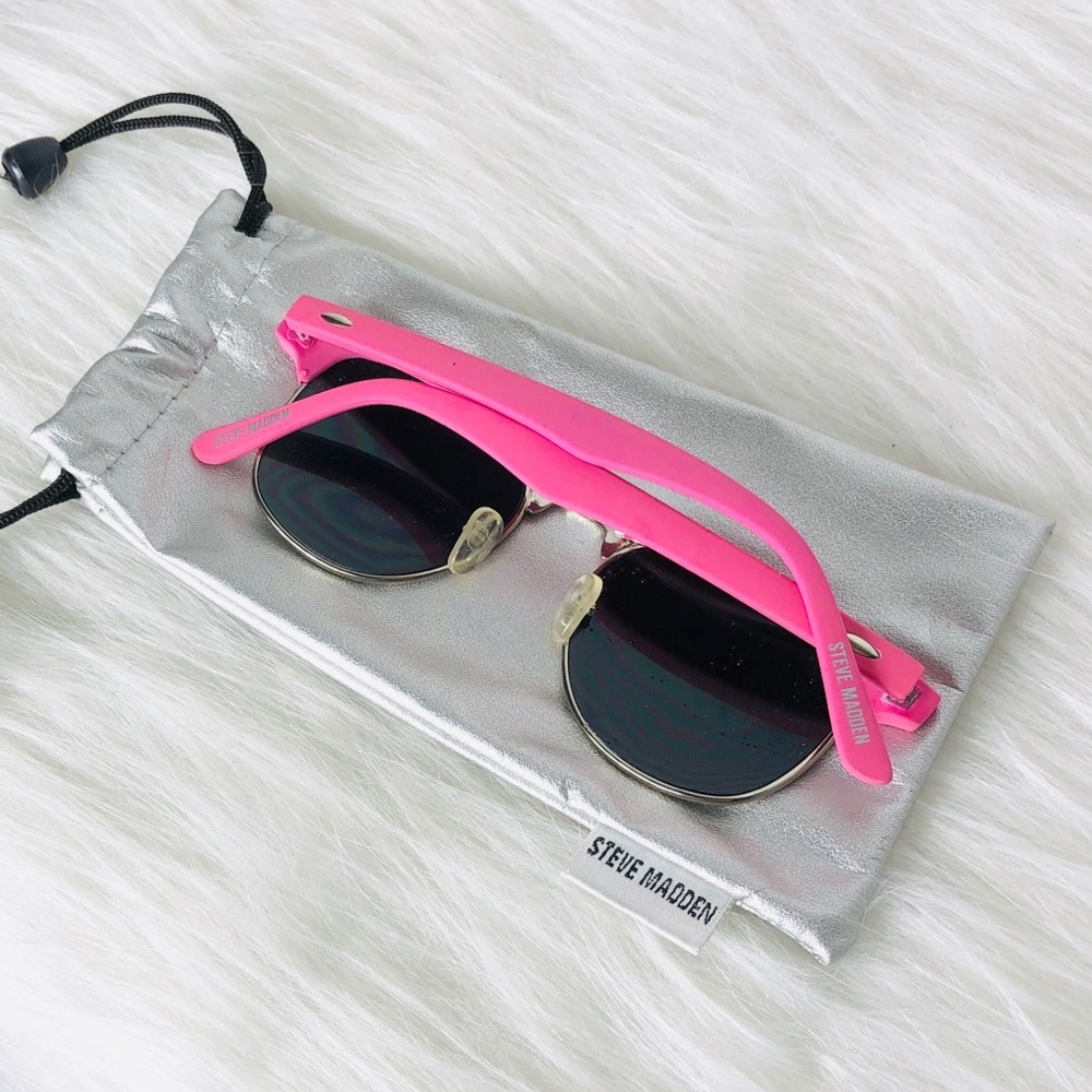 Steve Madden Hot Pink Summer UV Sunglasses - Picture 7 of 7